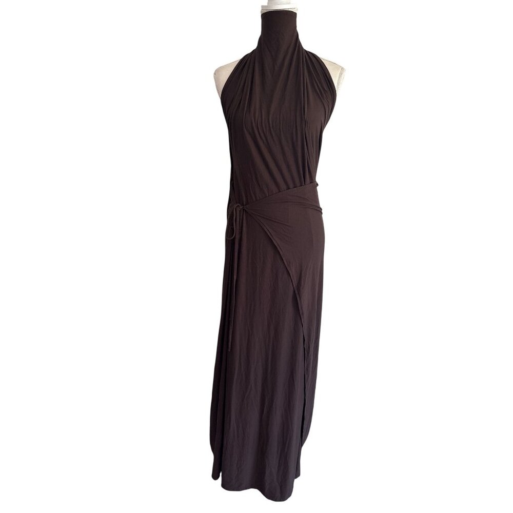 Diana Milkanova Studio Gaia Dress in Chocolate Brown One Size New Womens Maxi - Picture 5 of 16